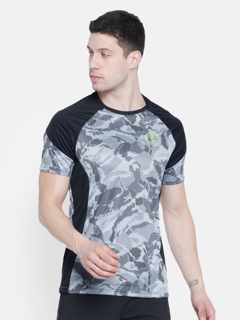 

rock it Men Grey Printed T-shirt