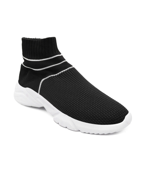 

AfroJack Men Black Mesh Running Non-Marking Shoes