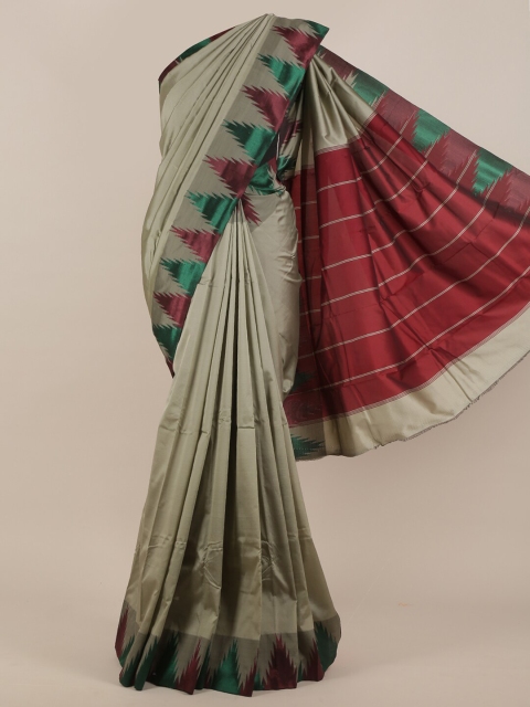 

Pothys Grey & Maroon Art Silk Saree