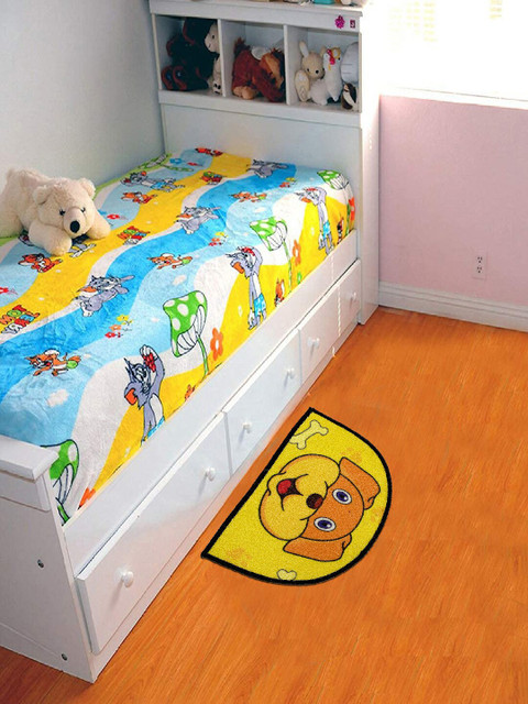 

Status Yellow & Brown D-Shape Printed Anti-Skid Floor Mat