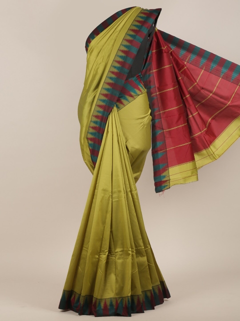 

Pothys Green & Maroon Art Silk Saree