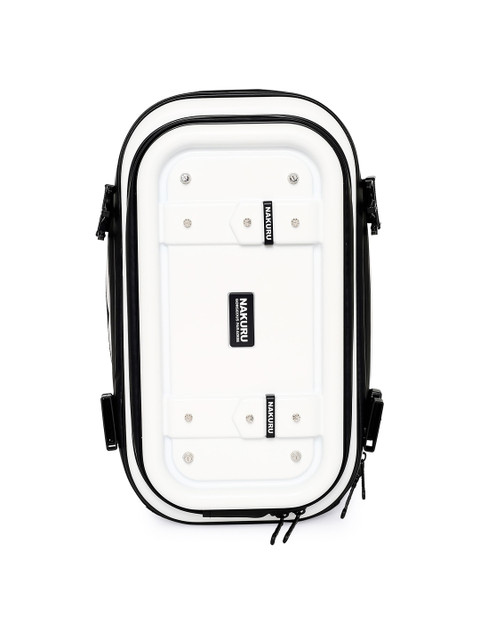 

NAKURU Unisex White & Black Colourblocked Backpack