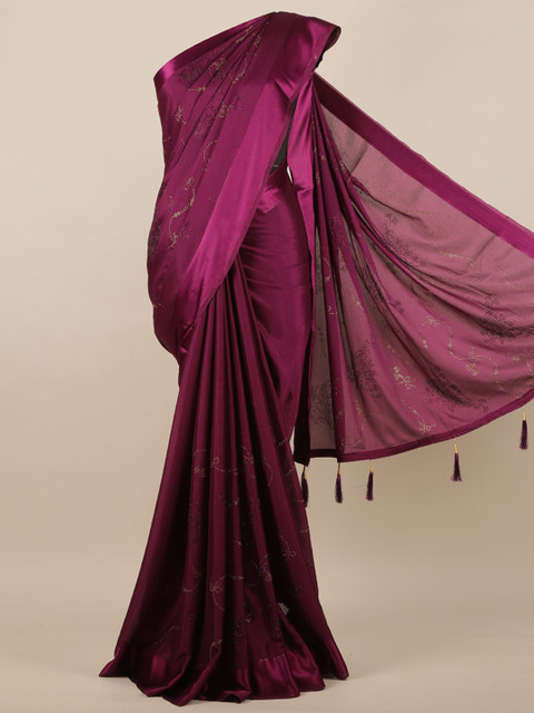 

Pothys Violet Embellished Saree