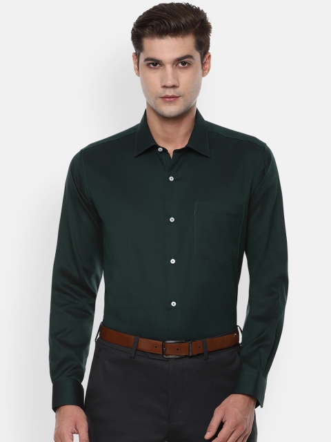 

Van Heusen Men Teal Green Formal Shirt