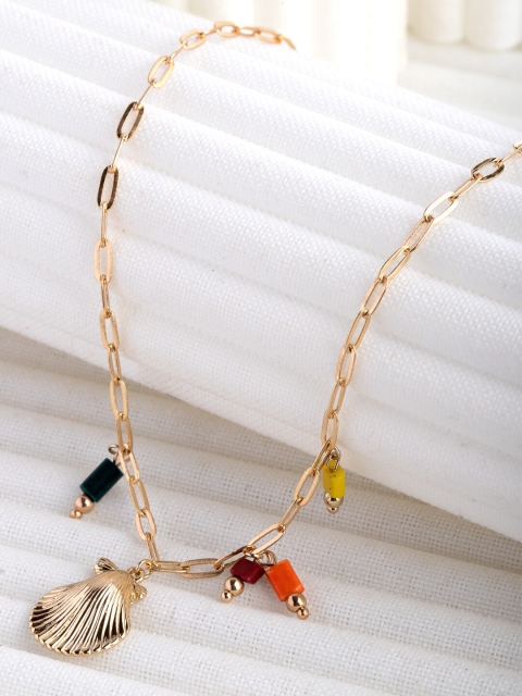 

CRZ Gold-Toned & Yellow Gold-Plated Necklace