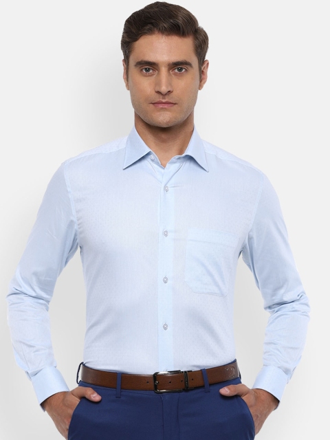 

Louis Philippe Men Blue Casual Shirt