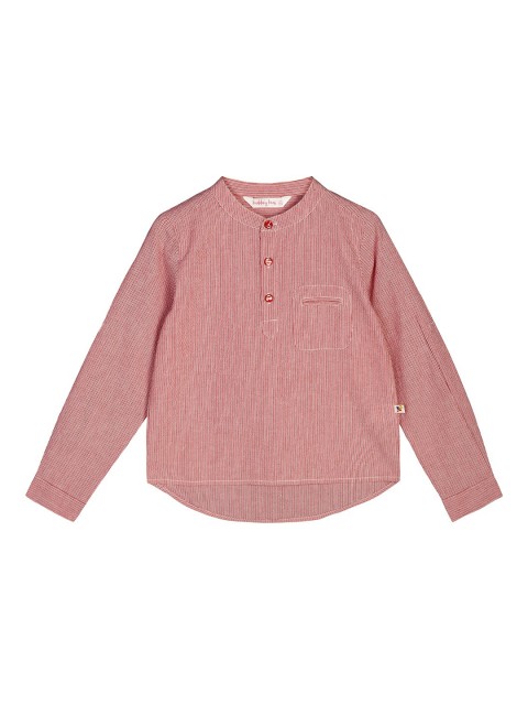 

Budding Bees Boys Red Striped Casual Shirt