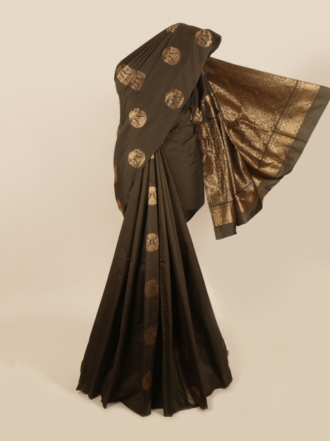 

Pothys Brown & Golden Woven Design Saree