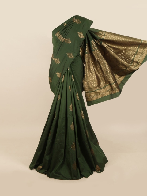 

Pothys Olive Green & Golden Woven Design Saree