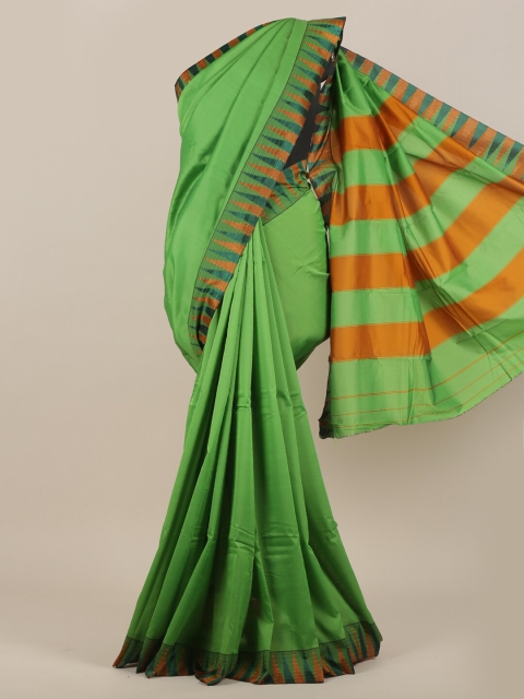 

Pothys Green & Orange Art Silk Saree