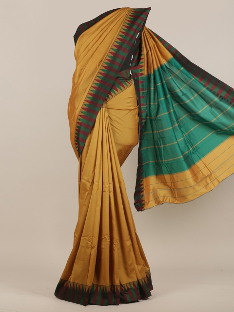 

Pothys Mustard & Maroon Art Silk Saree