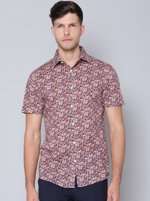 

LINDBERGH Men Multicoloured Slim Fit Abstract Printed Casual Shirt, Multi