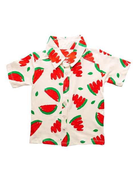 

You Got Plan B Boys Off White Printed Casual Shirt