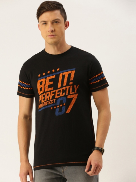 

Difference of Opinion Men Black Typography Printed T-shirt