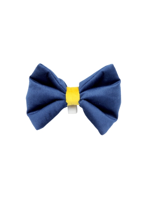 

WIGGLE TWIDDLE Blue Solid Dog Bow Tie