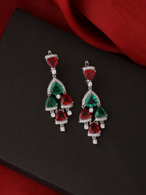 

Tistabene Green Contemporary Drop Earrings
