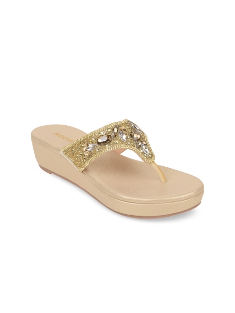 

Rocia Gold-Toned Flatform Sandals