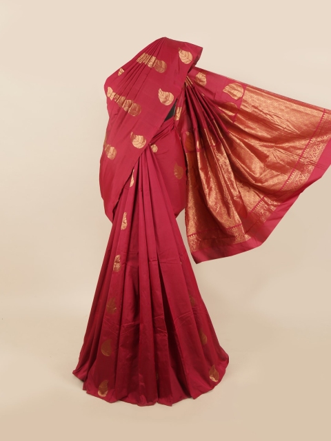 

Pothys Maroon & Golden Ethnic Motifs Saree