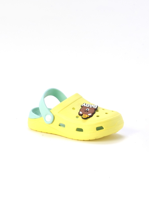 

Lil Lollipop Kids Yellow & Sea Green Clogs Sandals