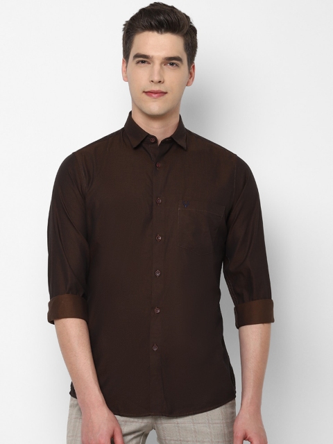 

Allen Solly Men Brown Slim Fit Printed Casual Shirt