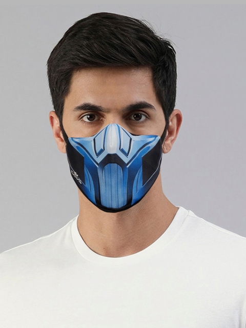 

GODS Unisex Black & Blue Reusable Xator Combat Face Protector Mask