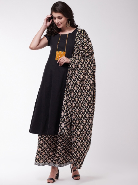 

InWeave Black & White Printed Pure Cotton Dupatta