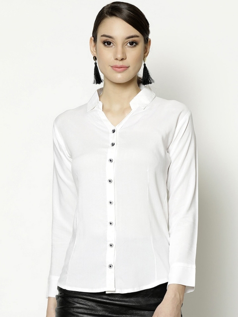 

V2 Value & Variety Women White Casual Shirt