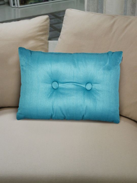 

HomeTown Teal-Blue Solid Fiesta Cushion