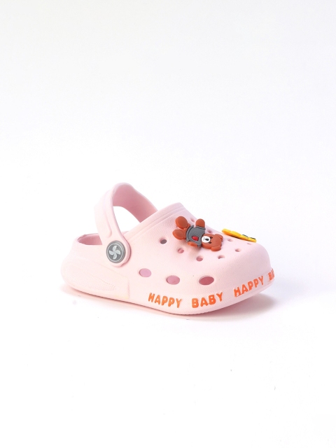 

Lil Lollipop Unisex Kids Pink & Brown Clogs Sandals