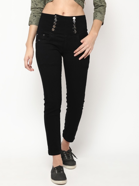 

V2 Value & Variety Women Black Solid Ankle-Length Jeggings