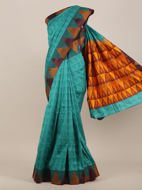 

Pothys Sea Green Art Silk Saree