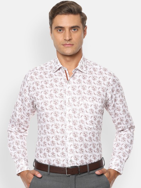 

Van Heusen Men White Floral Printed Casual Shirt