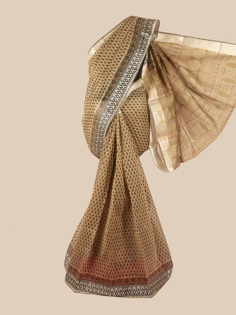 

Pothys Beige Ethnic Motifs Saree