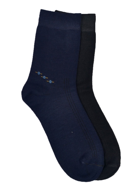 

MARC Men Pack Of 3 Assorted Crew-Length Cotton Socks