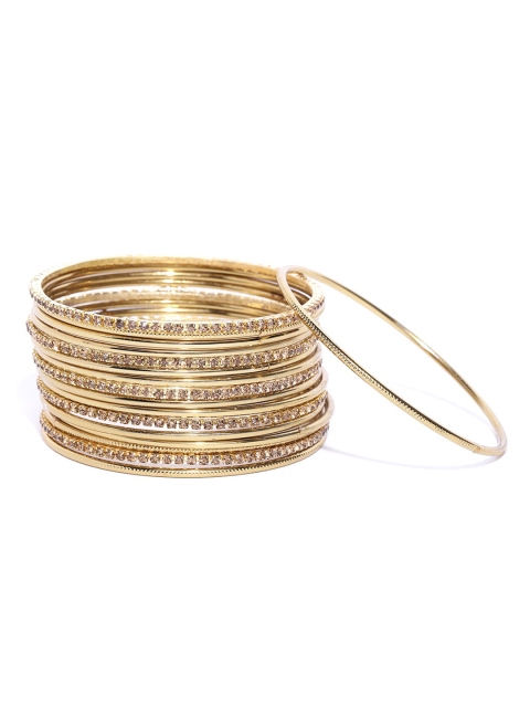 

Priyaasi Set Of 17 Gold-Plated Bangles