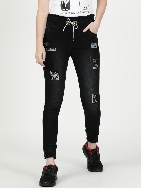 

V2 Value & Variety Women Black Solid Cotton Denim Jeggings