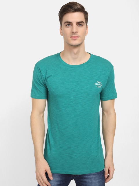 

V2 Value & Variety Men turquoise Round Neck T-shirt, Green