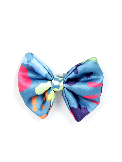 

WIGGLE TWIDDLE Blue & Pink Printed Dog Bow Tie