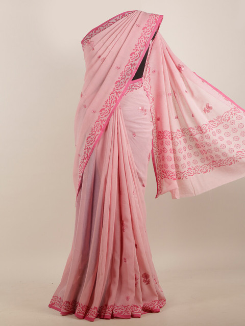 

Pothys Pink Printed Saree