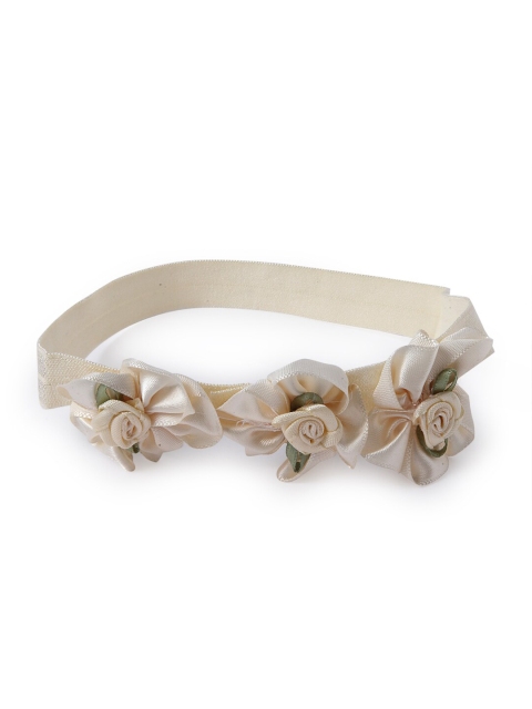 

Stoln Girls Beige & Green Embellished Hairband