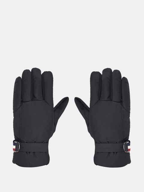 

FabSeasons Unisex Black Solid Winter Gloves