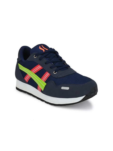 

Sir Corbett Men Navy Blue Mesh Walking Non-Marking Shoes