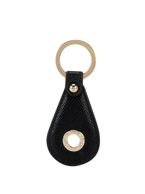 

Da Milano Black & Gold-Toned Textured Key Chain