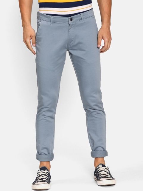 

V2 Value & Variety Men Blue Pure Cotton Trousers