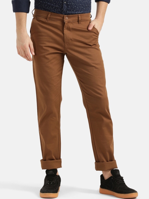 

V2 Value & Variety Men Brown Pure Cotton Chinos Trousers