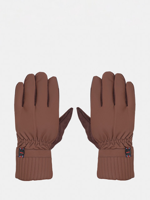 

FabSeasons Unisex Brown Solid Winter Gloves