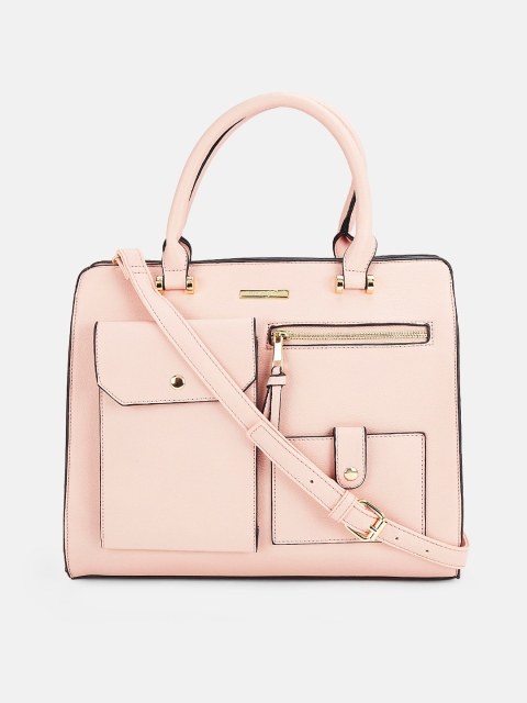 

Forever Glam by Pantaloons Pink Structured Handheld Bag