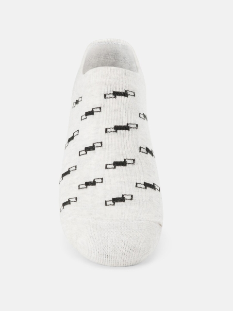 

Ajile by Pantaloons Men Beige Patterned Shoe Liners