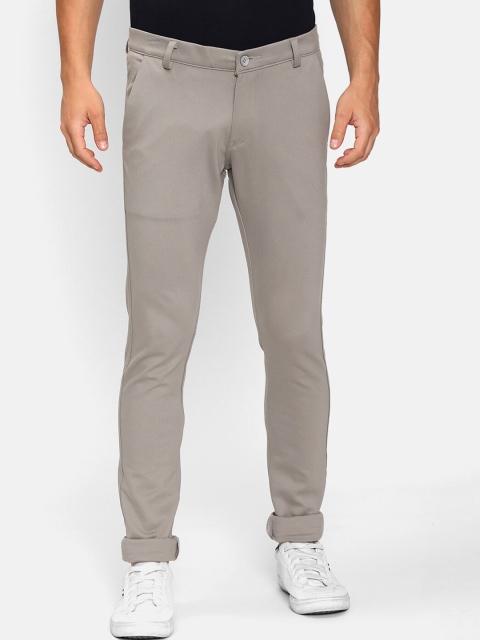 

V2 Value & Variety Men Grey Pure Cotton Trousers