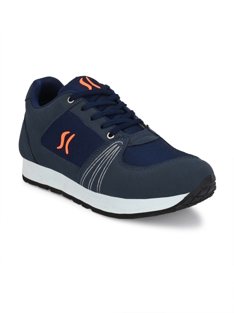 

Sir Corbett Men Navy Blue Mesh Walking Non-Marking Shoes